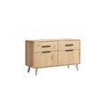 Modern Scandinavian-style Wooden Sideboard with Four Drawers